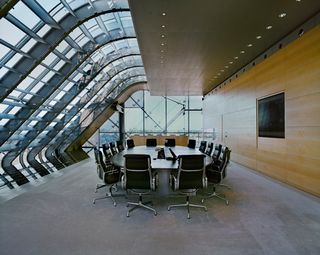 The boardroom of global financial institution ING Group, Amsterdam, The Netherlands