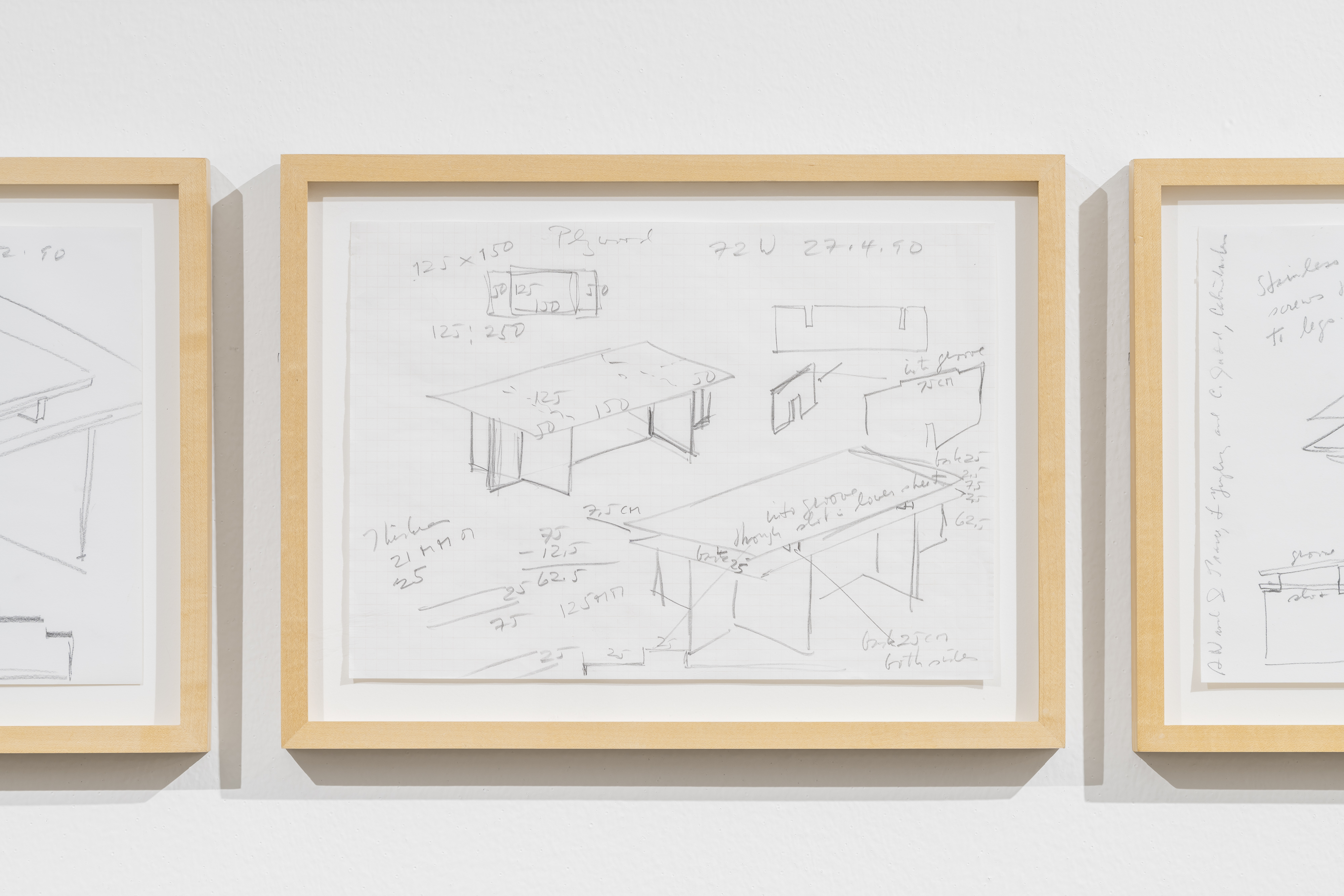 Installation view Donald Judd: Furniture