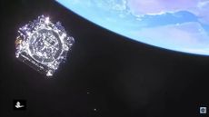 NASA's James Webb Space Telescope separates from its Ariane 5 rocket with the bright blue Earth in the background in this view captured after its launch on Dec. 25, 2021. 