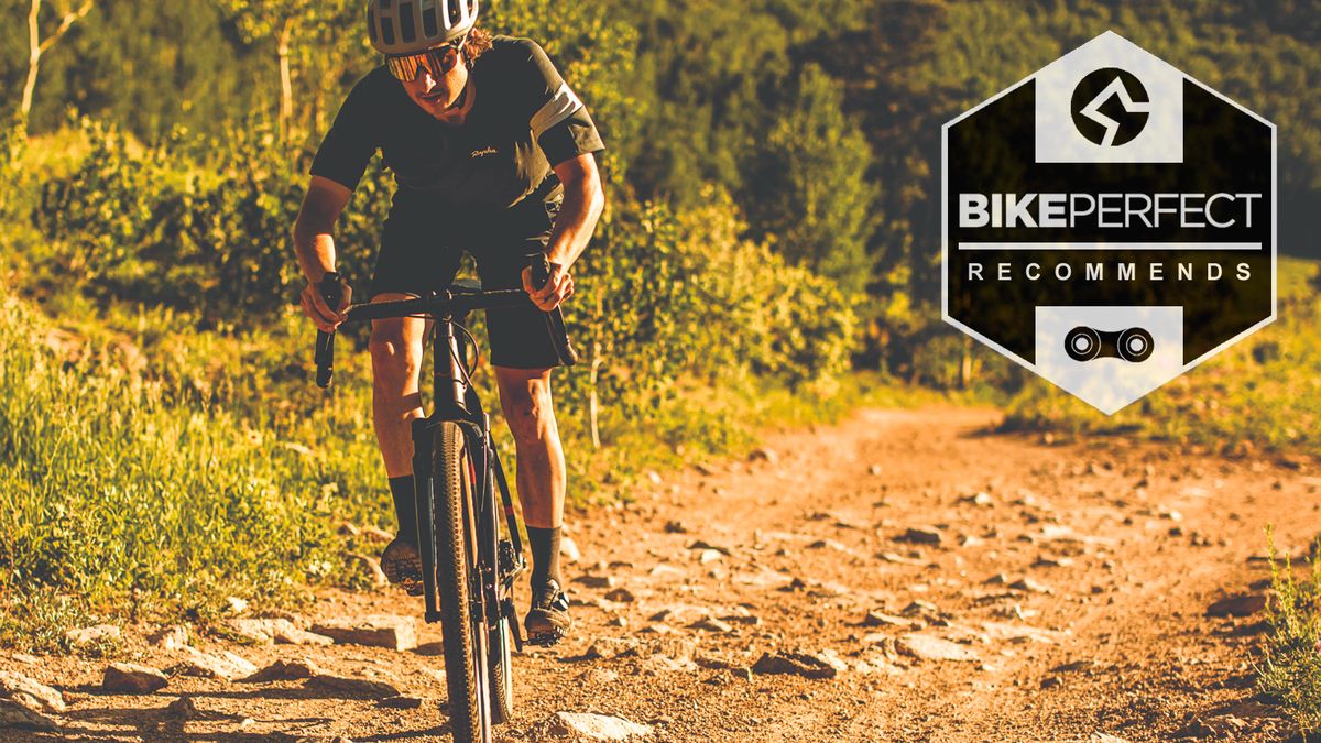 Rider on a gravel bike