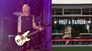 Duff McKagan and his one true love, Pret A Manger