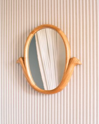 Mirror with wooden frame by Pierre Yovanovitch