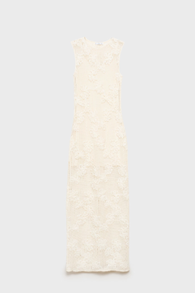 MANGO, Floral Crochet Dress 