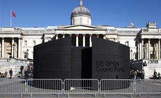 The BE OPEN Sound Portal in Trafalgar Square