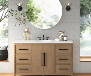 Alsup 54'' Single Bathroom Vanity with Quartz Top