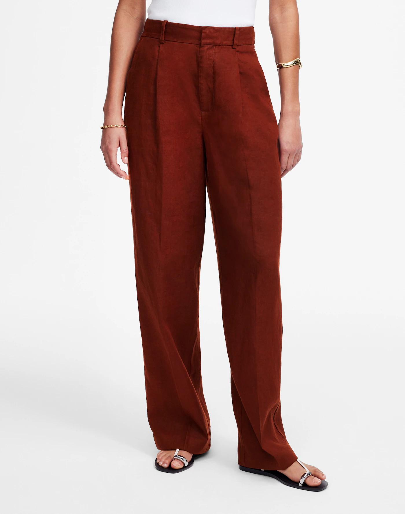 Madewell, Slouchy Straight Pants in 100% Linen