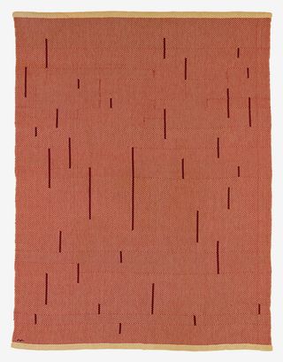 Anni Albers, red cotton and linen.