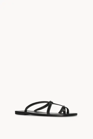 The Row, Link Sandal in Leather