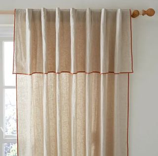 Dunelm linen curtain with valance