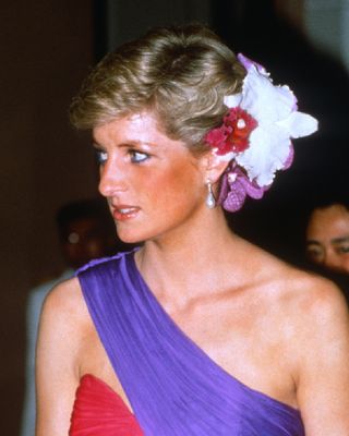 Princess Diana: The floral up 'do