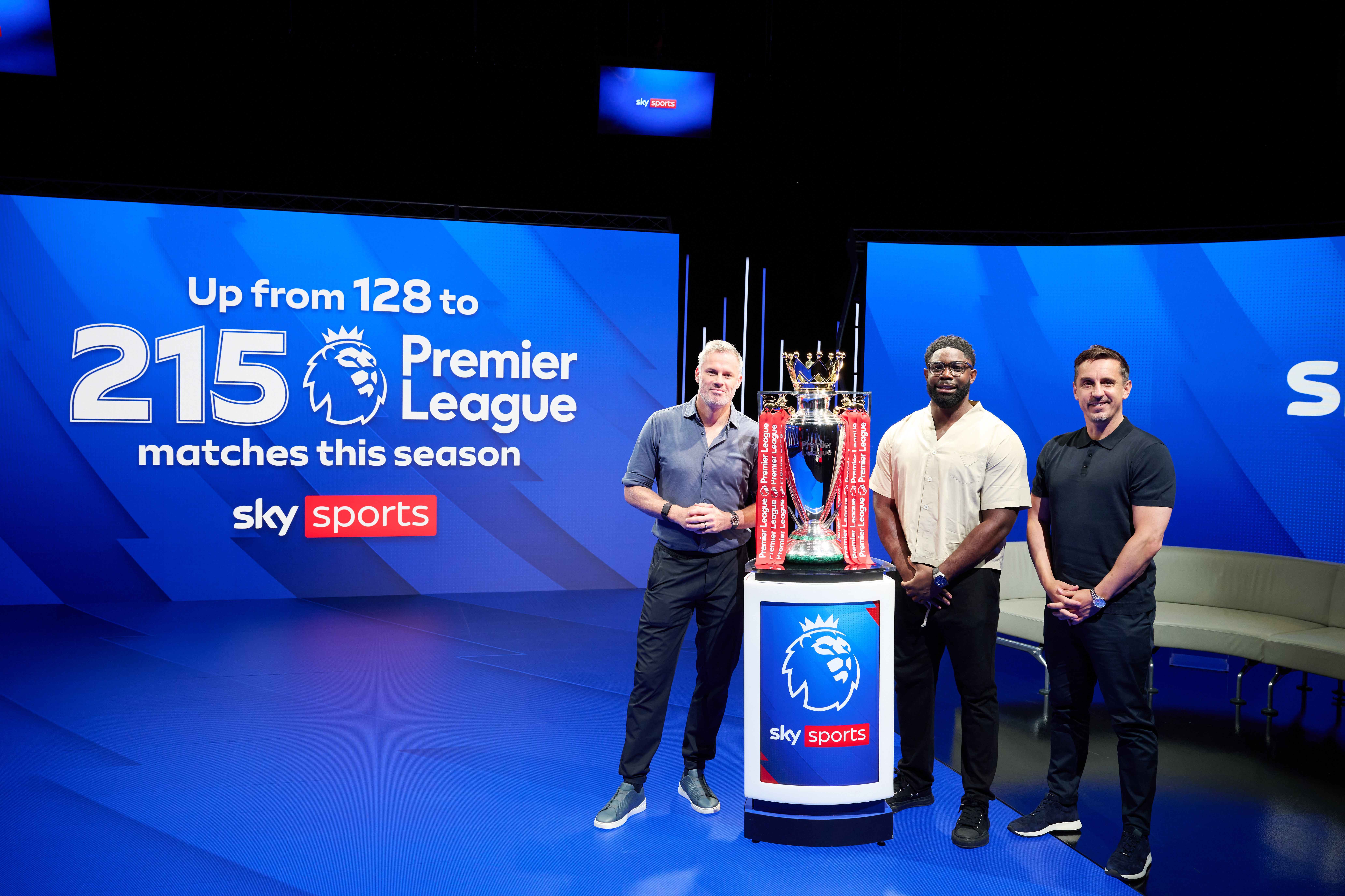 Sky Sports will show 215 Premier League matches