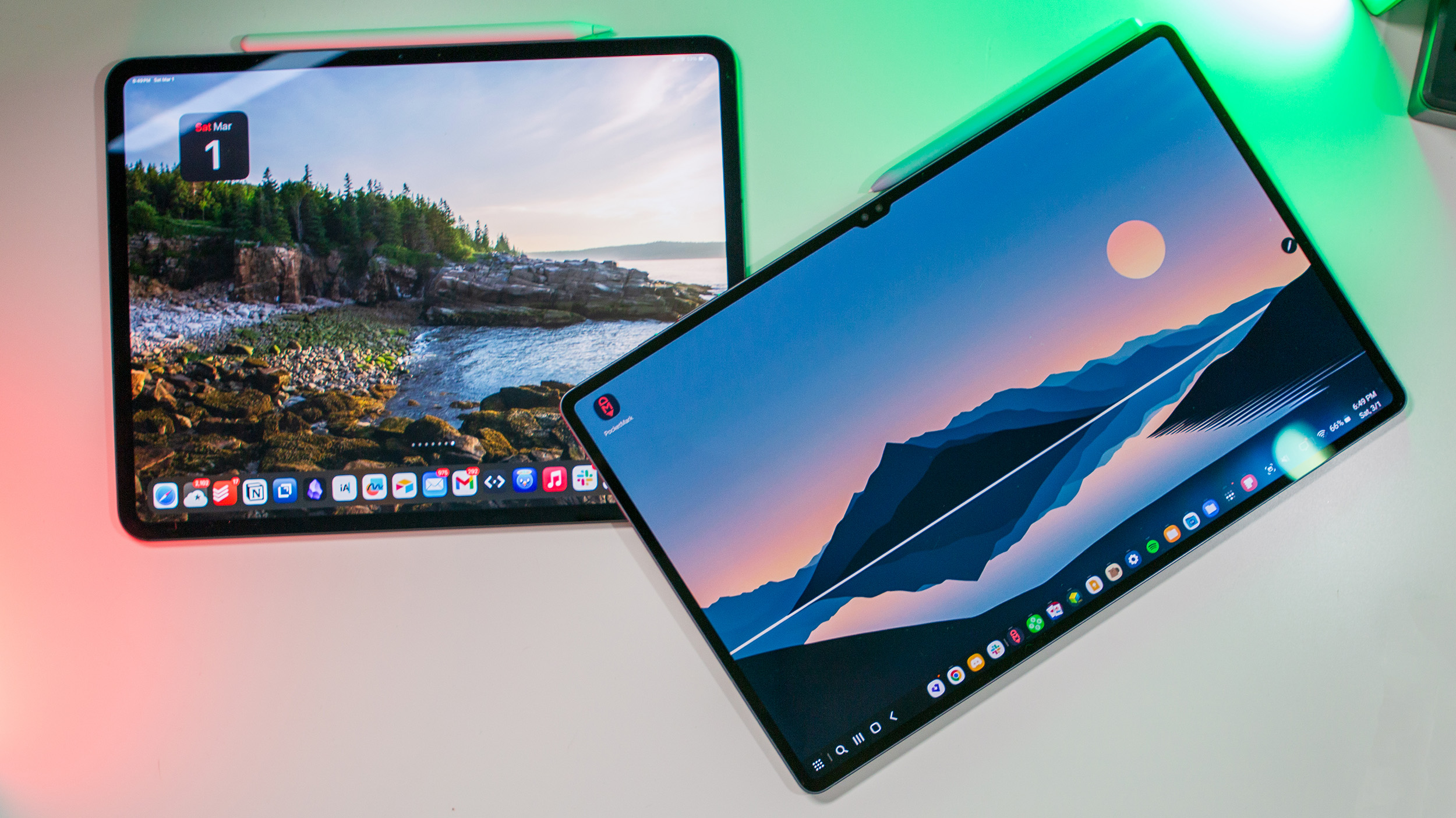 Samsung Galaxy Tab S10 Ultra with iPad Pro M4