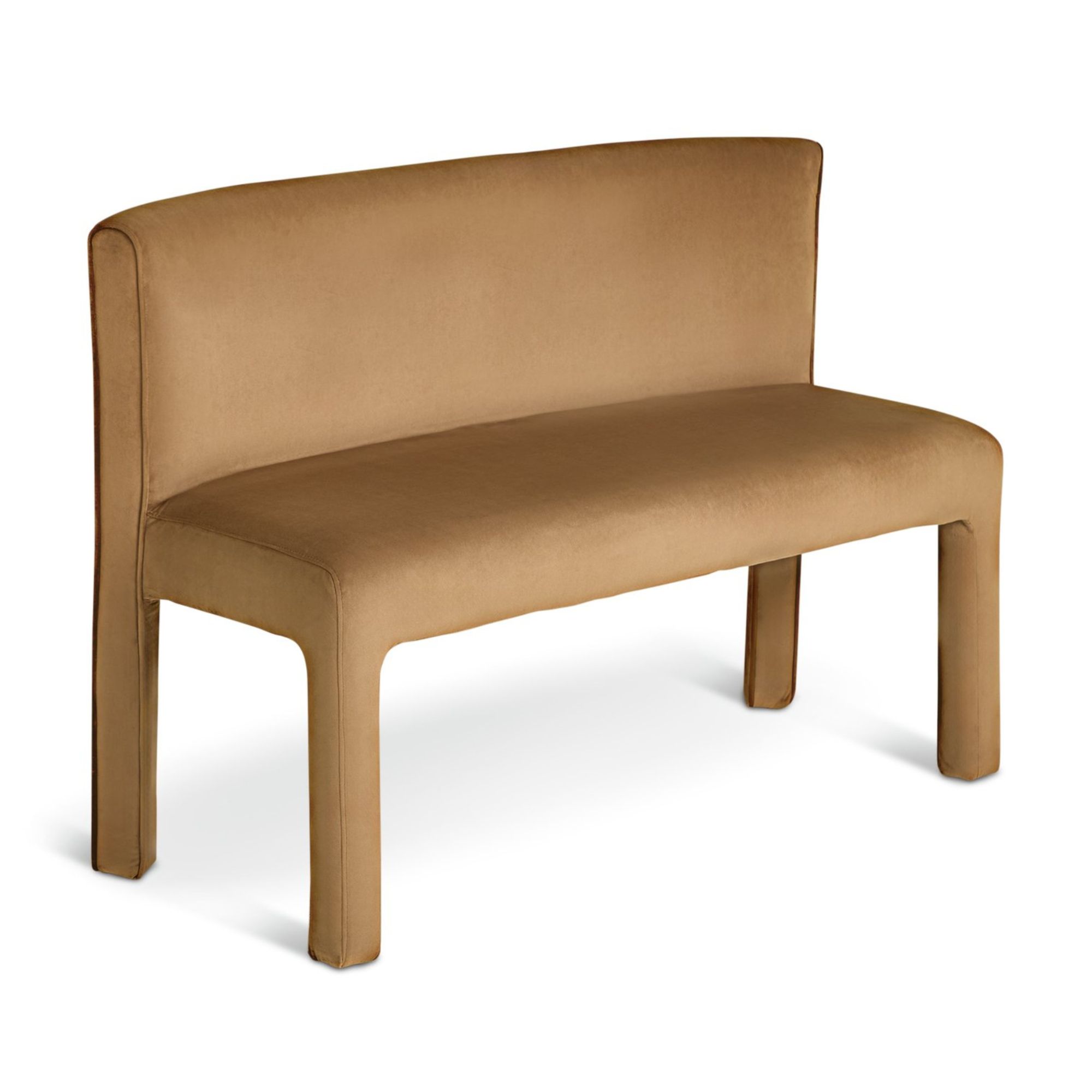 Habitat, Bastian Velvet Dining Bench in Natural