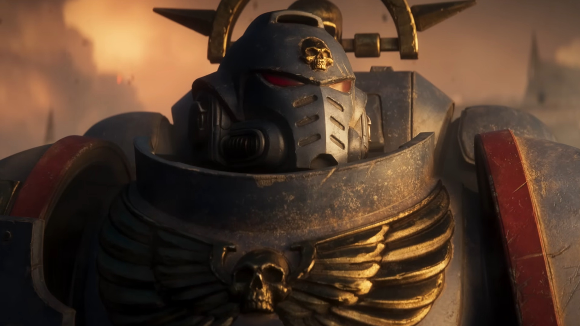 A soldier in Total War: Warhammer 40K