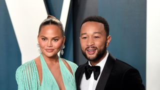 beverly hills, california february 09 chrissy teigen and john legend attend the 2020 vanity fair oscar party hosted by radhika jones at wallis annenberg center for the performing arts on february 09, 2020 in beverly hills, california photo by karwai tanggetty images