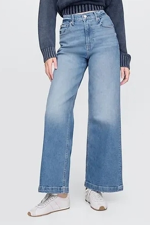 Gap, High Stride Wide-Leg Ankle Jeans