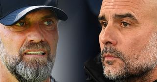 Liverpool and Manchester City managers Jurgen Klopp and Pep Guardiola respectively
