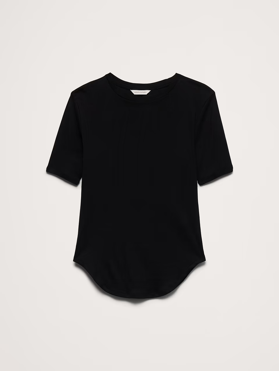 Banana Republic, Airy Cotton Elbow-Sleeve T-Shirt