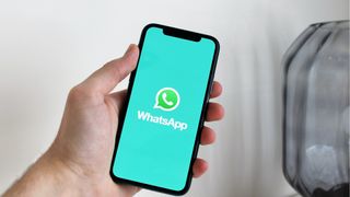 WhatsApp på en telefon.