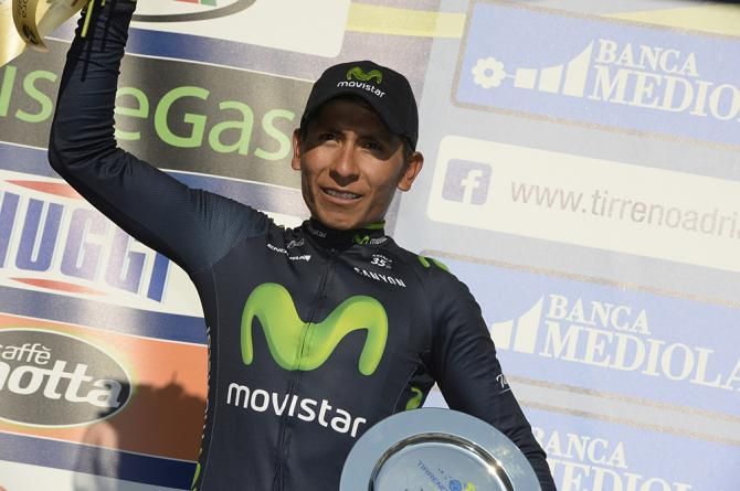 Nairo Quintana (Movistar) was second overall in Tirreno-Adriatico