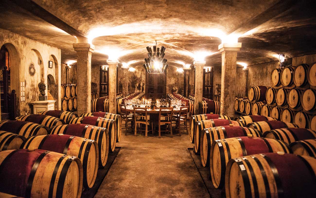 Underground barrel cellar and tasting space at Hamilton Russell, Hermanus