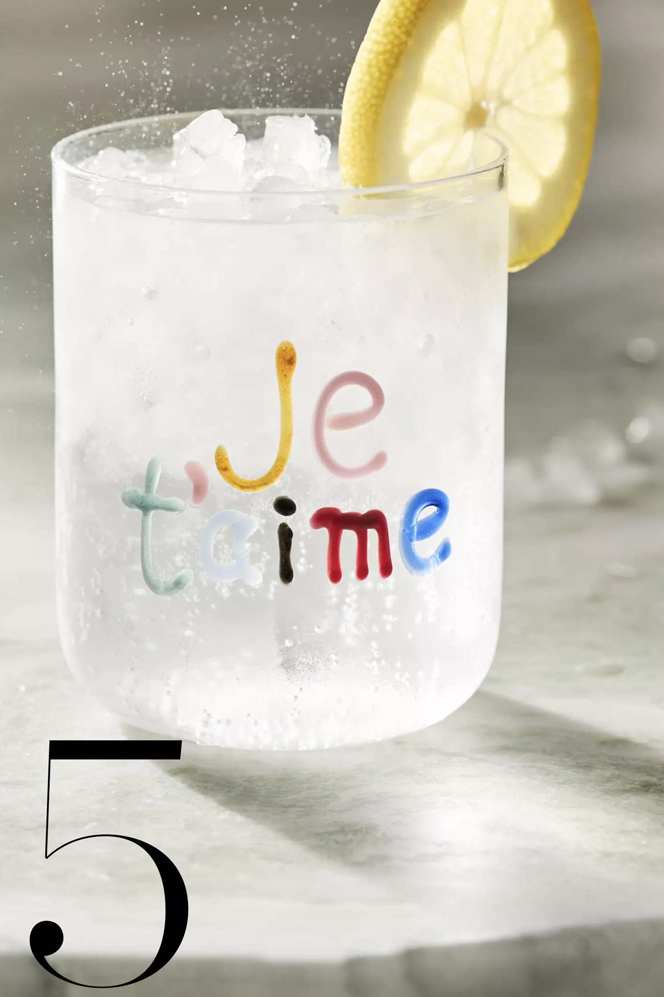 Anthropologie, Love Notes Juice Glass
