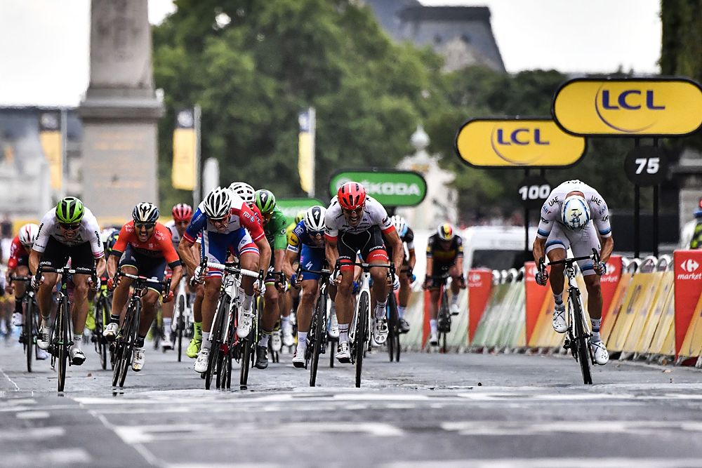 Alexander Kristoff (UAE Team Emirates) wins stage 21 at the Tour de France