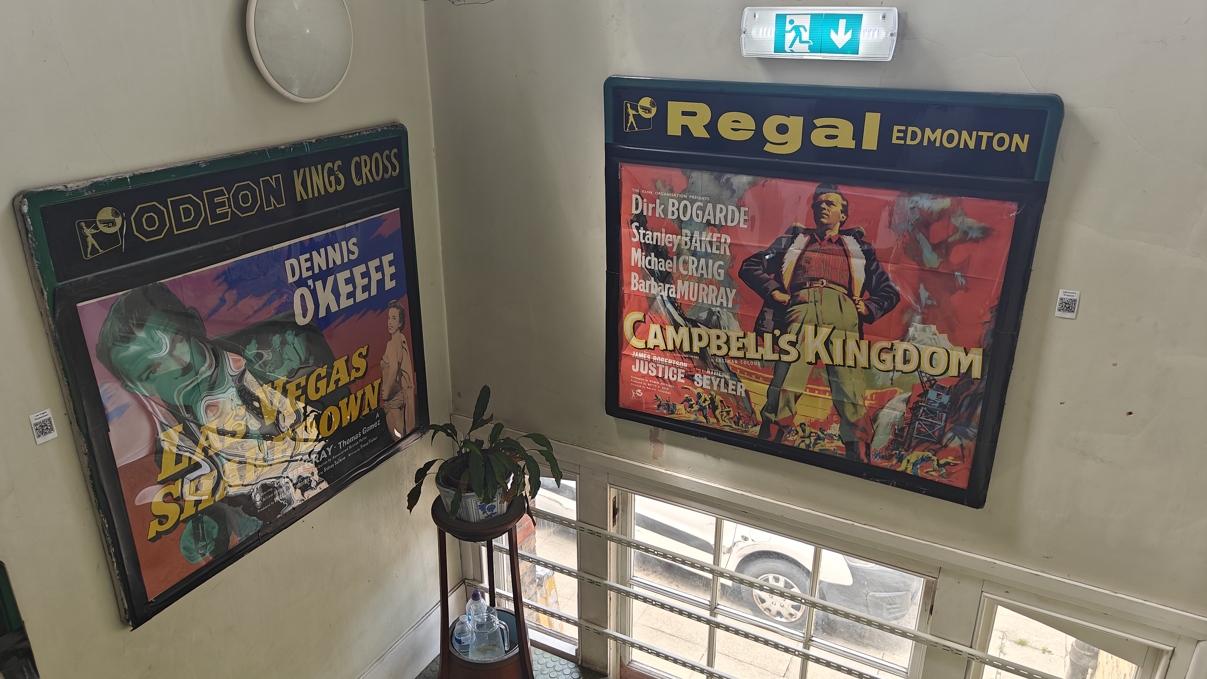 Movie posters on the wall of the Cinema Museum