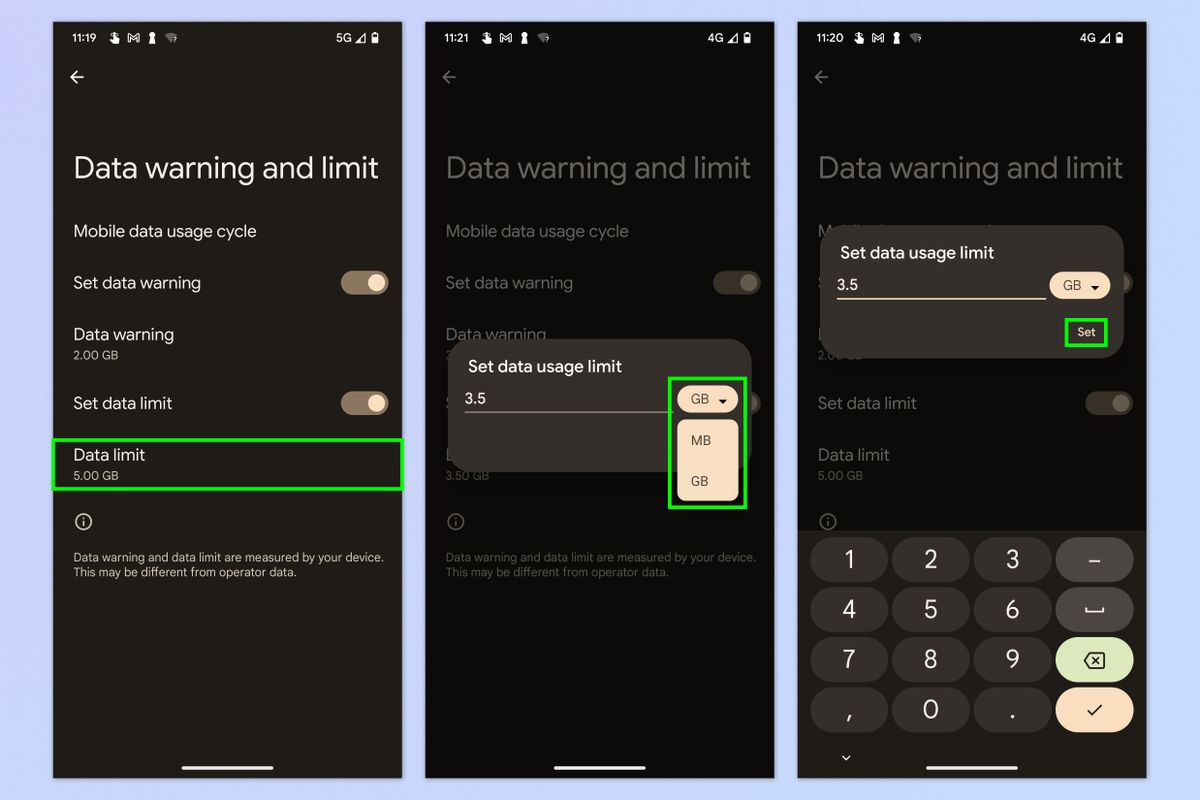 How to set data limits on Android Tom's Guide