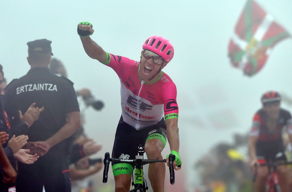 Michael Woods wins stage 17 at the 2018 Vuelta a Espana