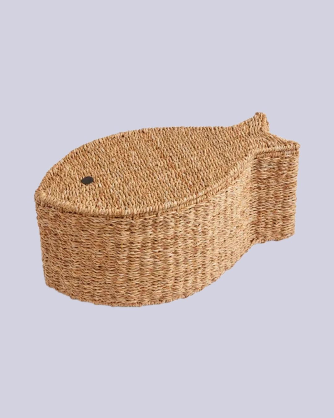 A series of sculptural rattan decorative items, including place mats, cake stands, laundry baskets, lights, napkin rings, and storage units.