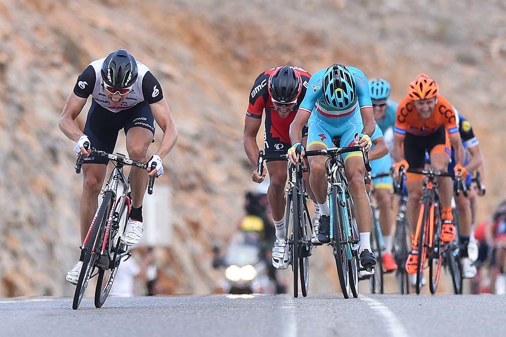 Edvald Boasson Hagen (Dimension Data) sprints out of the saddle