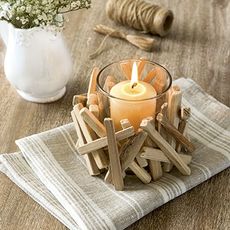 twig votive candle
