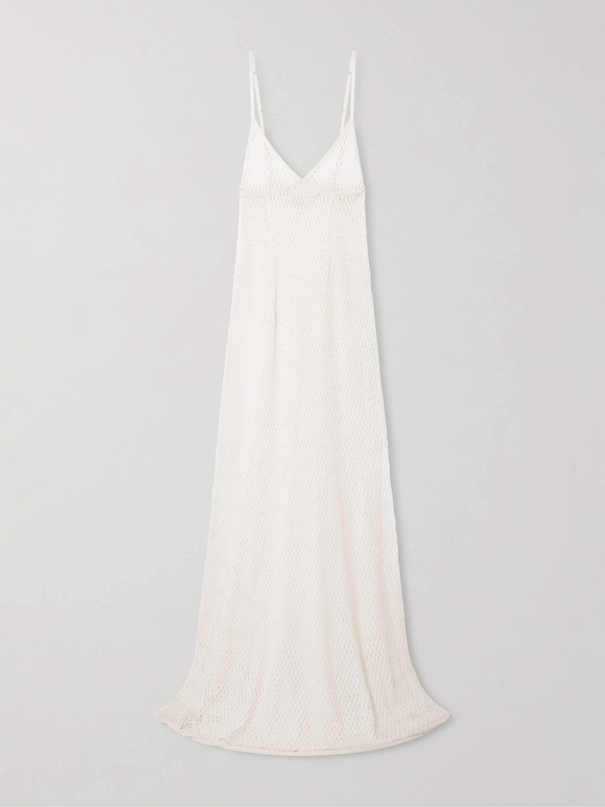 Crocheted Silk Maxi Dress