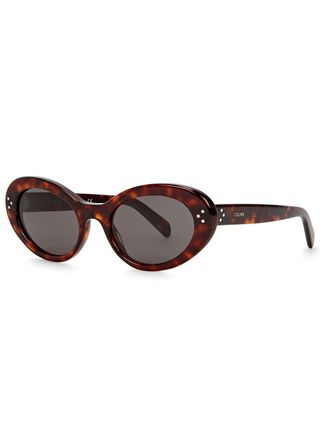 Oval-Frame Sunglasses