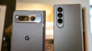 Google Pixel Fold versus Samsung Galaxy Z Fold 4 comparison face off.