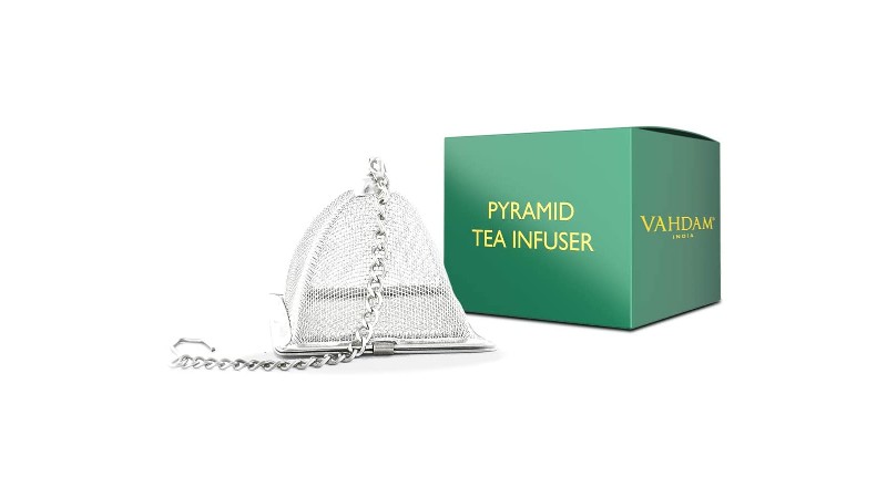 VAHDAM pyramid tea infuser
