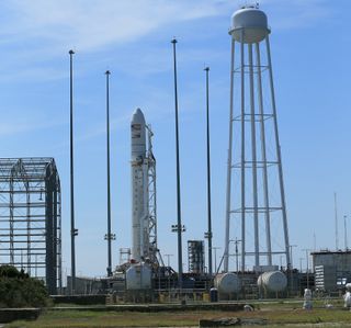 Antares on Spaceport Pad