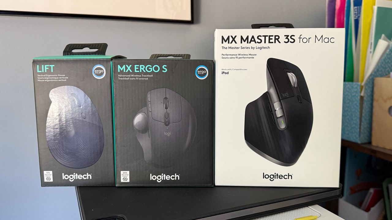 3 Logitech mice.