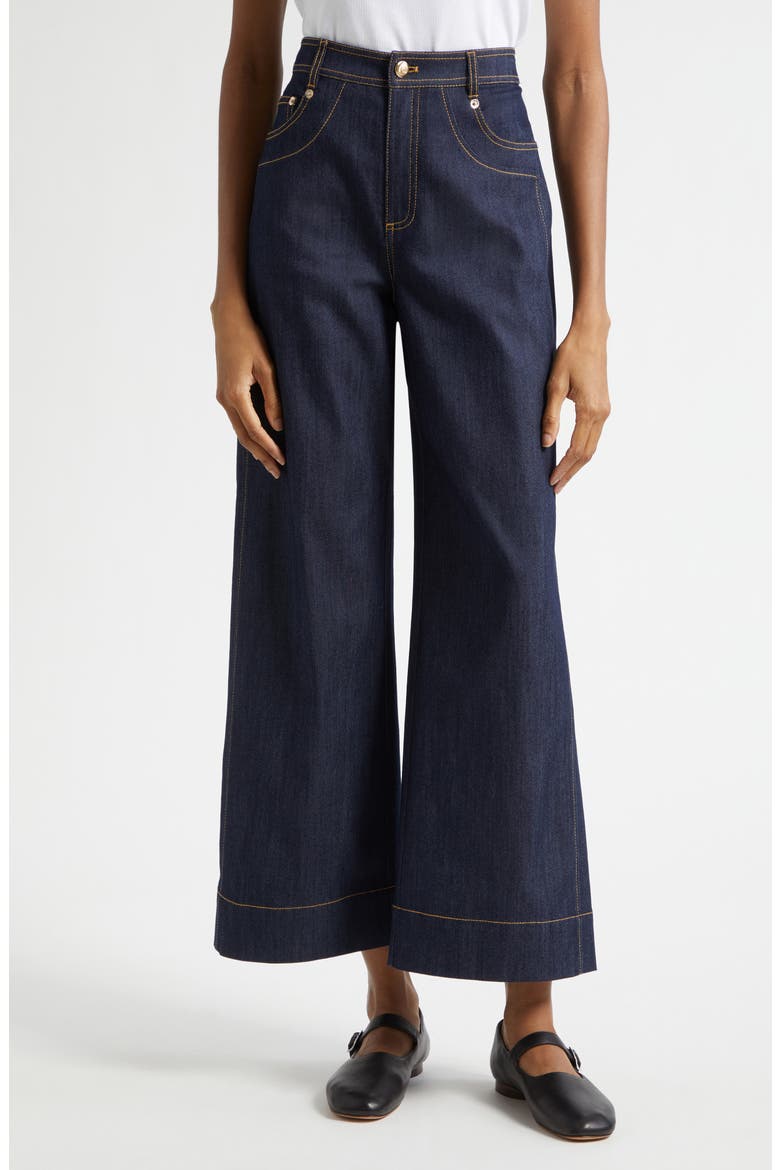 Sallie High Waist Ankle Wide Leg Jeans
