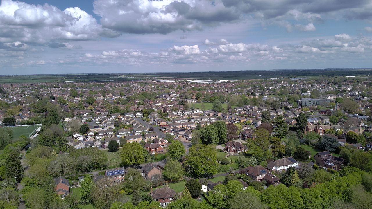 Photo of a town taken with the Holy Stone Sirius HS900