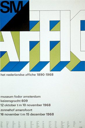 Exhibition poster by Wim Crouwel, 1968