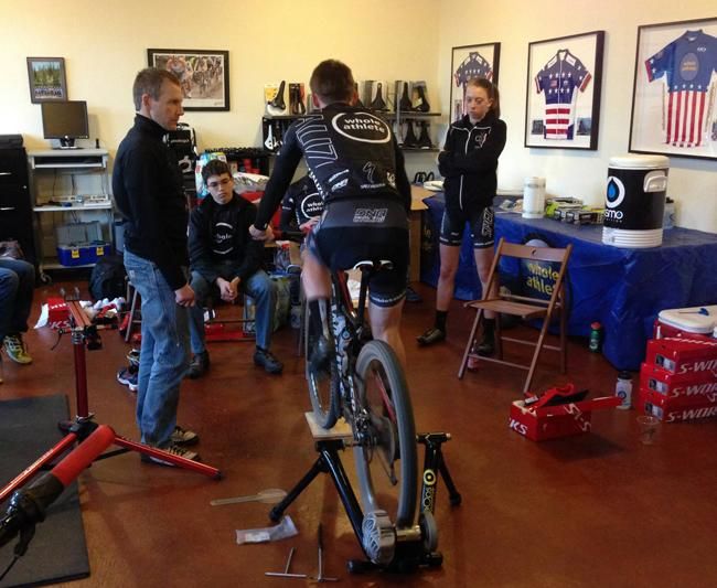Bike fitting time for the Whole Athlete-Specialized Team