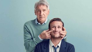 Harrison Ford adjusts Jason Segel's face in poster for Shrinking