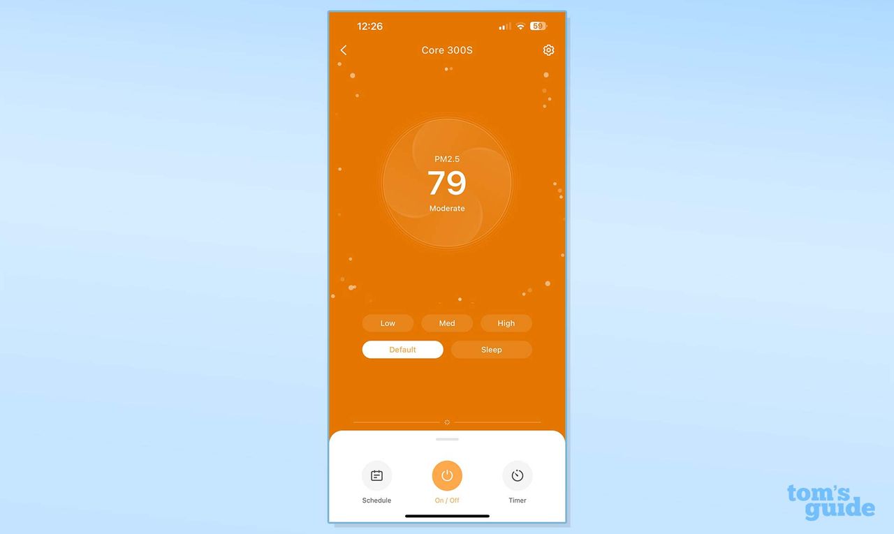 Levoit Core 300S air purifier app screenshots