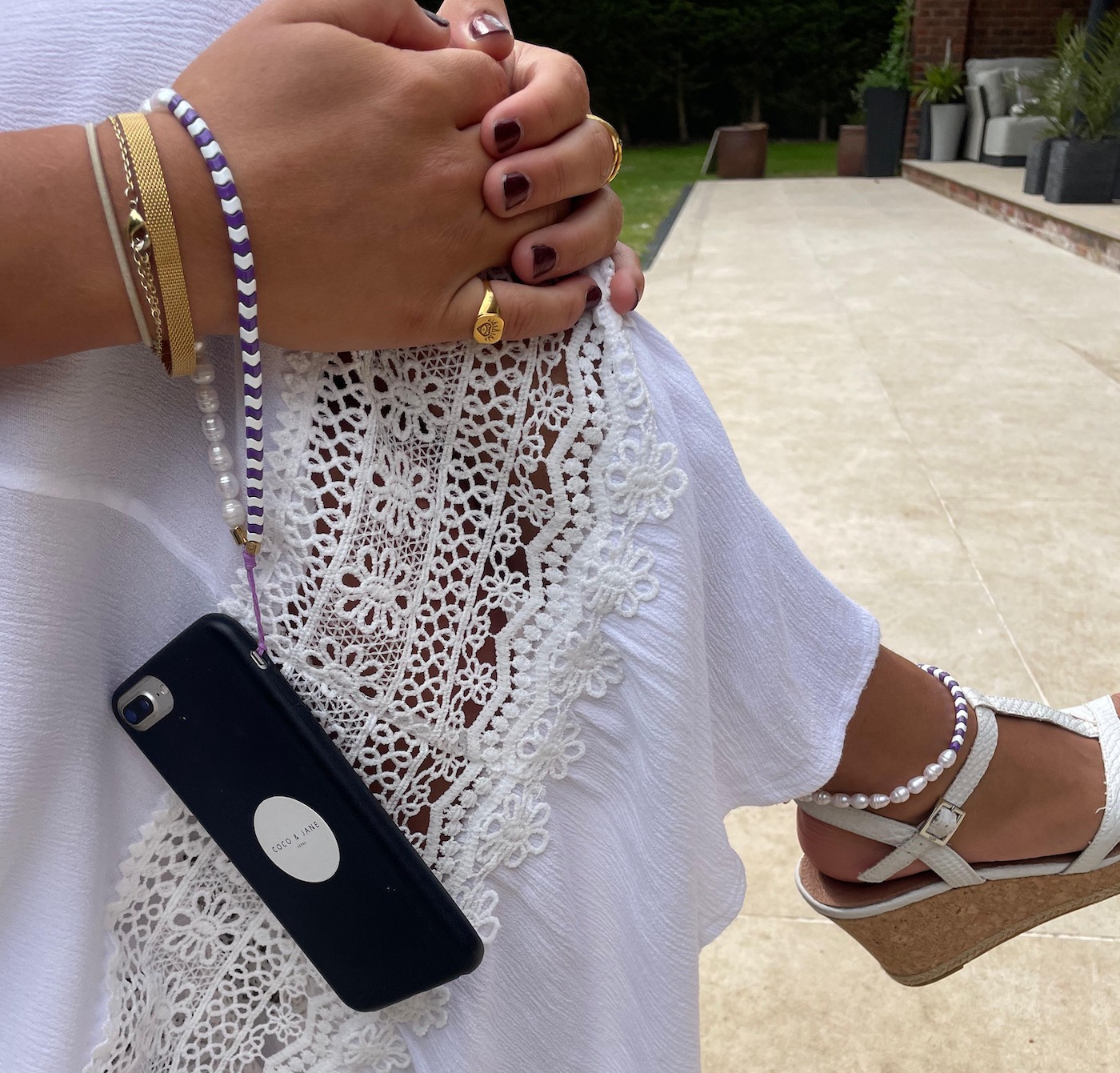 Coco &amp;amp; Jane Loves GCF phone charm and anklet