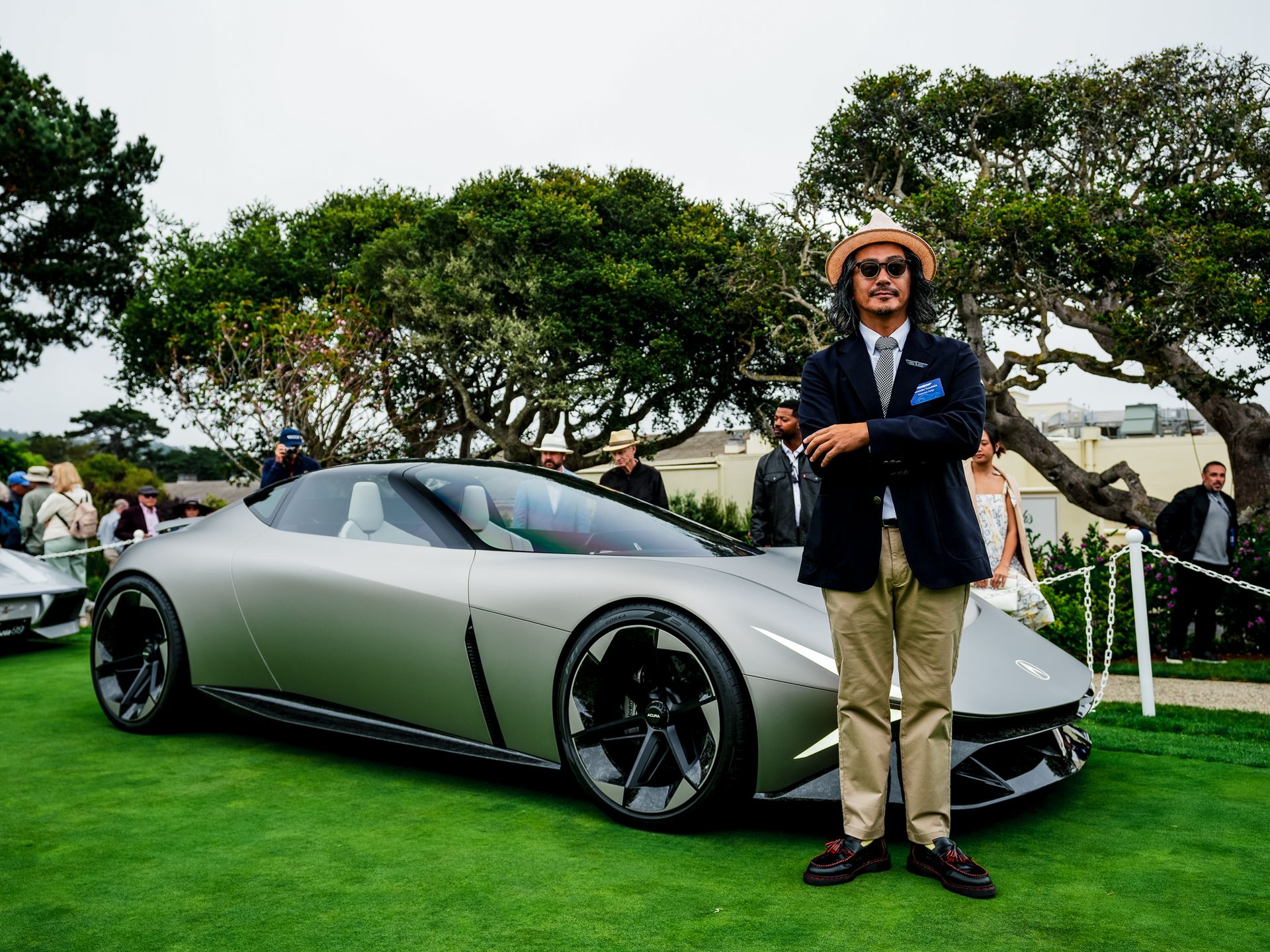 Yasutake Tsuchida at The Quail with the Acura Nexera Vision concept