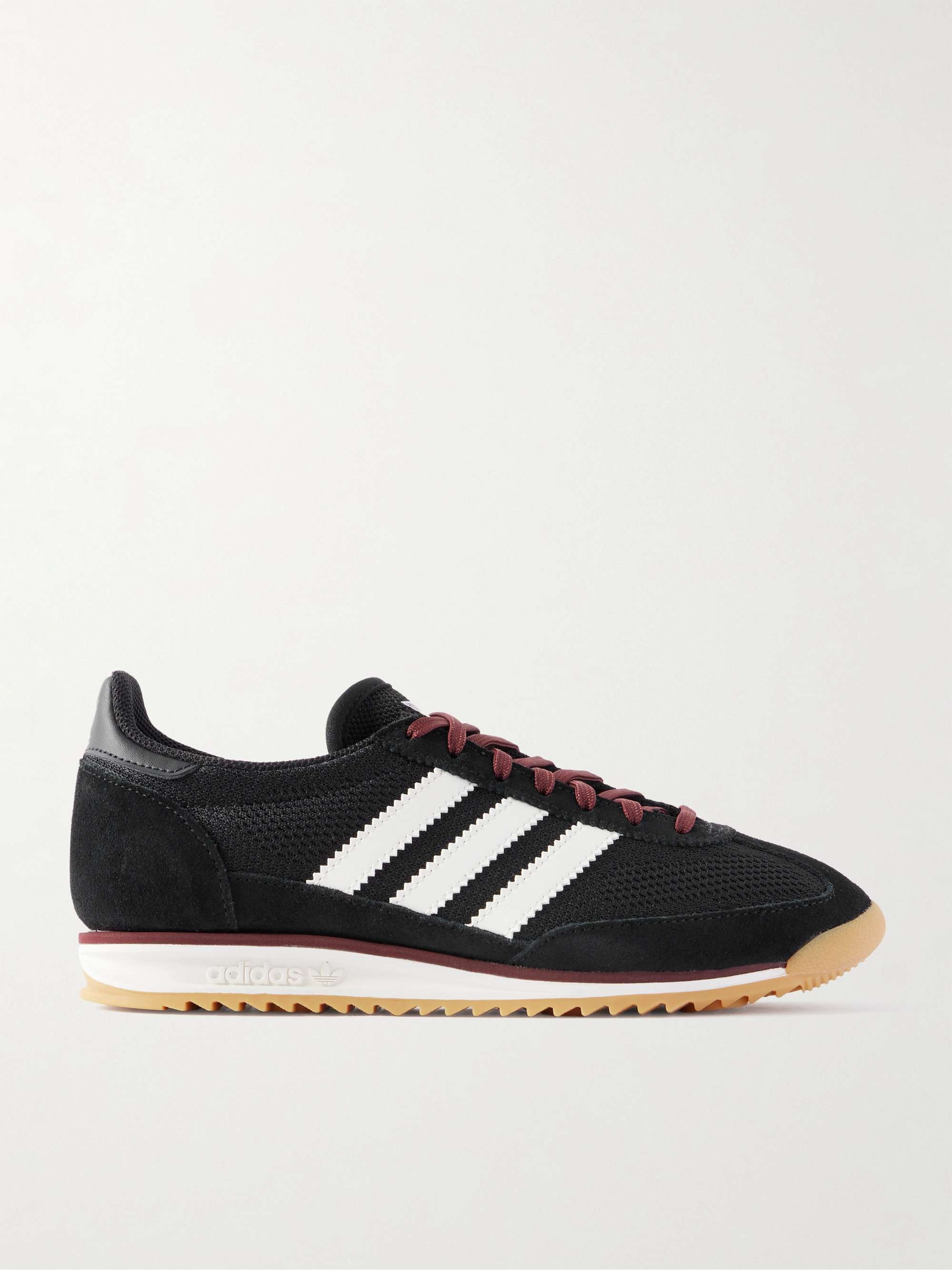 ADIDAS ORIGINALS Sl 72 Og Suede and Leather-Trimmed Mesh Sneakers