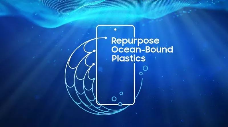 Samsung repurposing ocean plastics graphic
