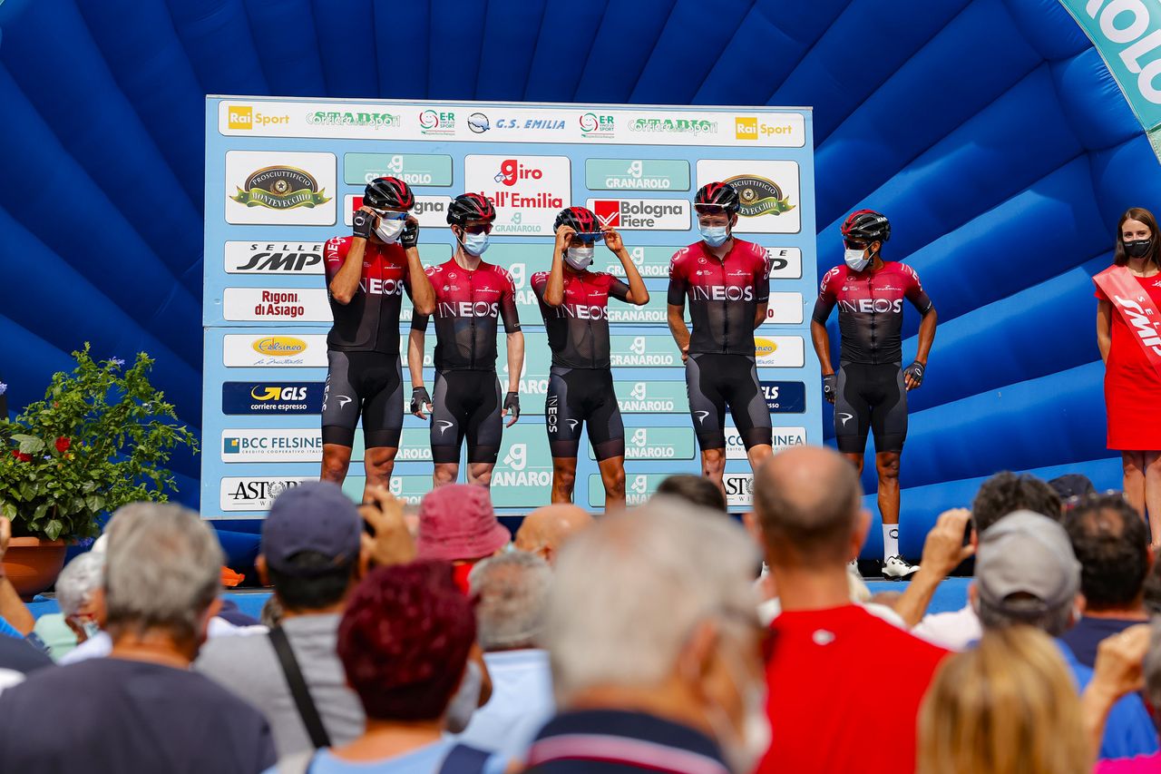 Richard Carapaz was absent from the Team Ineos team